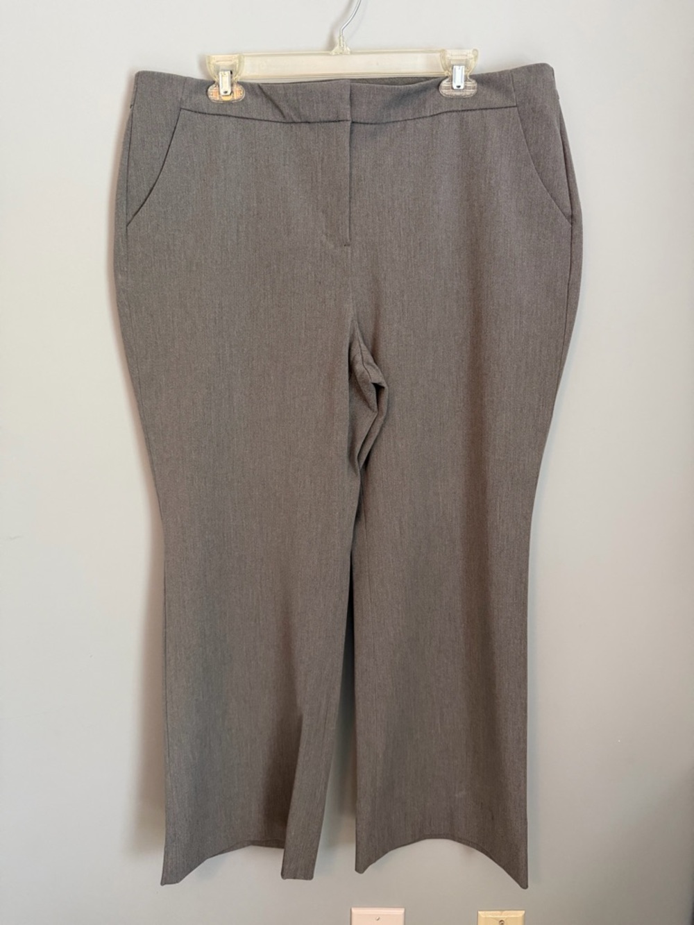 Chico's Gray Boot-Cut Dress Pants